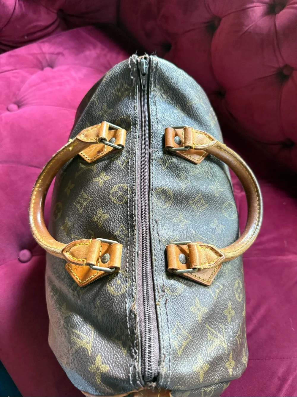 Vintage Louis Vuitton - Speedy 30 Handbag - Monogram Brown